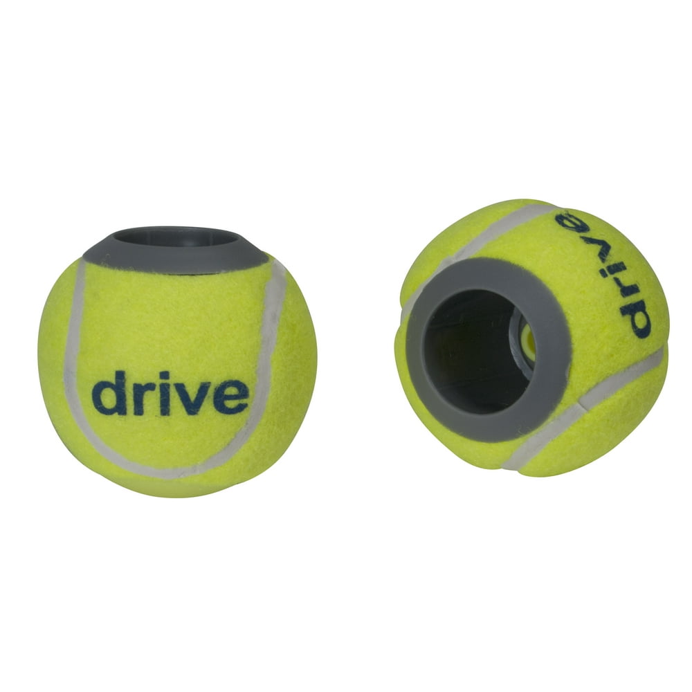 Drive Medical Walker Rear Tennis Ball Glides with Tennis Ball Can, 1