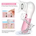 thumbnail image 3 of Cordless Electric Rotating Facial Cleansing Brush Kit, 2 Adjustable Speed Modes with 3 Interchangeable Brush Heads, Waterproof Exfoliating Blackhead Remover & Skin Massager for All Skin Types, 3 of 8