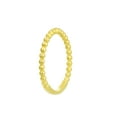 thumbnail image 2 of Brilliance Fine Jewelry Adult Ladies Stackable 10KT Yellow Gold Beaded Band Ring, Size 7, 2 of 3