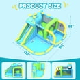 thumbnail image 5 of Inflatable Bounce House Water Slide,12 in 1 Play Areas for Kids with Airplane Bouncy,Climbing Wall,Deep Pool,Water Cannon,Ball Dart for Outdoor Indoor, 5 of 10