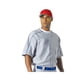 thumbnail image 1 of N4214 JERSEY DE BÉISBOL WARP PARA HOMBRE A4 GRIS/ROYAL M Nave de la gota A4 N4214, 1 of 1