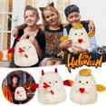 thumbnail image 1 of Almohada de felpa Soft Ghost | Juguete de animal de peluche Spooky Devil Angel | Decoración linda kawaii | Almohada decorativa de Halloween | Muñeco de peluche divertido | 13.8 pulgadas | Regalo, 1 of 7