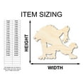 thumbnail image 2 of Unfinished Wood Werewolf Shape - Craft - up to 46" 20" / 1/8", 2 of 5