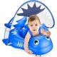 thumbnail image 1 of Flotador de piscina para bebés inflable mejorado con UPF50 + dosel desmontable y soporte inferior seguro, adecuado para bebés de 3 a 72 meses de edad, anillo de natación, accesorios de juguetes a, 1 of 5