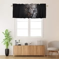 thumbnail image 2 of African Safari Leopard Thermal Insulated Window Curtain Valance Wildlife Animal Cheetah Privacy Decorative Rod Pocket Short Window Valance Curtains 54 by 18 in, 1 Panel, 2 of 6