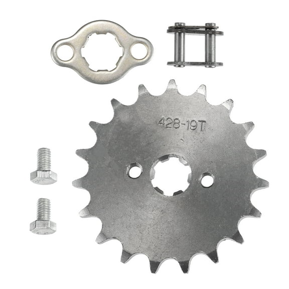 1 Set 428 19T 17mm Motorcycle Front Engine Sprocket for 50cc 70cc 90cc 110cc 125cc Dirt Pit Bike