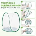 thumbnail image 6 of Uxcell Butterfly Habitat Cage Terrarium, Outdoor Collapsible Mesh 1014 [White With Green, 13 x 13 x 15 Inch], 6 of 7