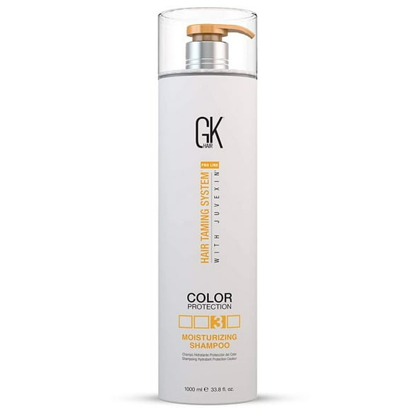 Champú Hidratante de Queratina GK HAIR 33.8 Fl Oz/1000ml para Hidratar Color Daño Seco Rizado Encrespado
