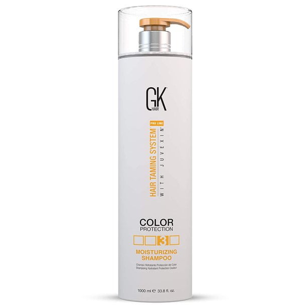 Champú Hidratante de Queratina GK HAIR 33.8 Fl Oz/1000ml para Hidratar Color Daño Seco Rizado Encrespado