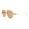thumbnail image 3 of Vintage Style Retro Iconic Plastic Racer Hipster Sunglasses Peach - Brown, 3 of 4