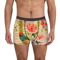 thumbnail image 1 of Balery Vintage Bird Calzoncillos bóxer para hombre, ropa interior de algodón suave y transpirable con cinturilla de nailon-Small, 1 of 5