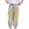 thumbnail image 2 of Otqutp Active Leggings for Children Toddler Kids Baby Girls Long Pants Soft Cotton Harem Pants Summer Dress Ice Silk Loose Thin, 2 of 9