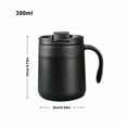 thumbnail image 3 of Uioepy Coffee Mug with Handle 12Oz Insulated Stainless Coffee Travel Mug Double Wall Vacuum Reusable Coffee Cup with Lid Home and Kitchen White , Cup*1 off Promotions, 3 of 4