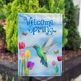 thumbnail image 2 of American Forever Garden Flag - Spring Hummingbird and Tulips, Double Sided, 12.5" x 18",Hello Spring Summer Birds Tulips Butterfly Floral Welcome Seasonal Yard Outdoor Decorative Flag, 2 of 3