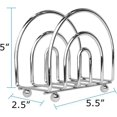 thumbnail image 3 of Blue Donuts Chrome Collection Napkin Holder - Classic Napkin Holders for Tables, Dining Table Napkin Holders for Kitchen, Kitchen Organization, Chrome, 3 of 6