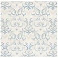 thumbnail image 6 of SAFAVIEH Jardin Garrick Floral Wool Area Rug, Ivory/Blue, 5' x 8', 6 of 10