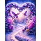 thumbnail image 1 of DIY Diamond Art Painting Flower Butterfly Fantasy Full Square/Round Embroidery Mosaic Rose Cross Stitch New Arrivals X1030Square 60X60cm Gao Jinjia LED, 1 of 2