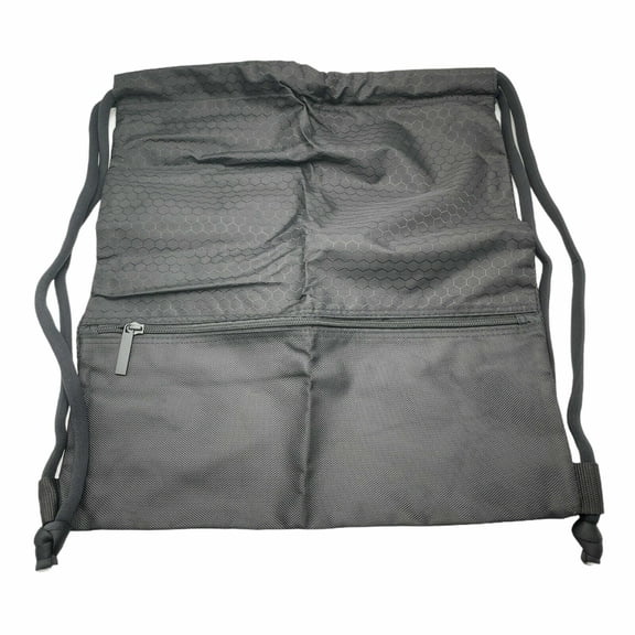 Large Gym Sack Drawstring Backpack for all, Black