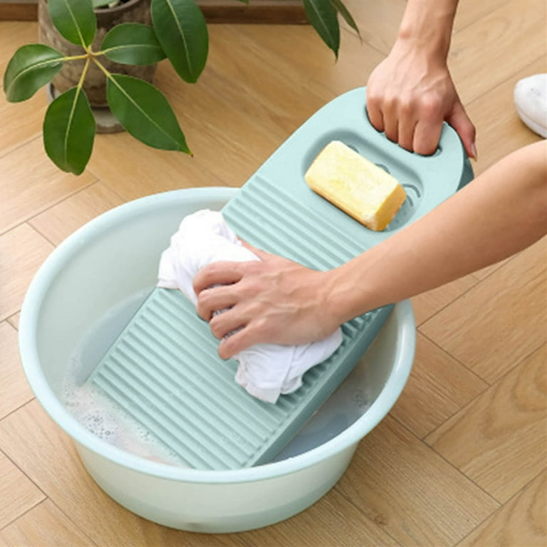 Washboard Clothes Plastics Washboard Laundry Scrubber Board Anti-slip Clothes  Cleaning Board Hand Wash Board Manual 2pcs