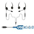 thumbnail image 2 of Adaptador divisor de auriculares Project Telecom USB-A y USB-C binaural, 2 of 7