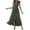 Army Green, variant on Efsteb Dresses for Women 2025 V-Neck Waistband Bandage Pompoms Tank Dress Classic Solid Color Sleeveless Fashion Casual Loose Sundresses Comfy Sundresses for Women (Black,M)
