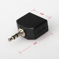 thumbnail image 2 of Adaptador divisor de auriculares de audio para auriculares de 3,5 mm a 2 auriculares estéreo Tmvgtek Componentes de la computadora, 2 of 3