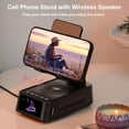 thumbnail image 3 of Gifts for Men Women, Cell Phone Stand with Bluetooth Speaker Led Light, Unique Gifts for Dad Him Husband Boyfriend, Cool Gadget Compatible with iPhone/Android, Ideal Gifts for Christmas, 3 of 7
