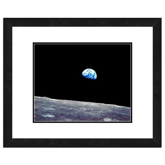 Space Image (Apollo 8 View of Earth) Framed Photo by Photo File