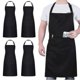 thumbnail image 1 of 4 Packs Chef Apron, Black Apron With 2 Pockets, Waterproof Adjustable Apron For Men Women Perfect For Kitchen Cooking, 1 of 4