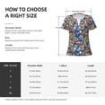 thumbnail image 5 of Naloa Colorful Butterfly1 Print T-Shirts Short Sleeve V Neck Tees for Women Fashion Tops Trendy Lightweight Soft Casual Summer Outfits Clothes, 5 of 5