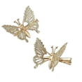 thumbnail image 5 of (5 pack) Scunci Butterfly Hair Clips, Gold, 2 Ct, 5 of 8