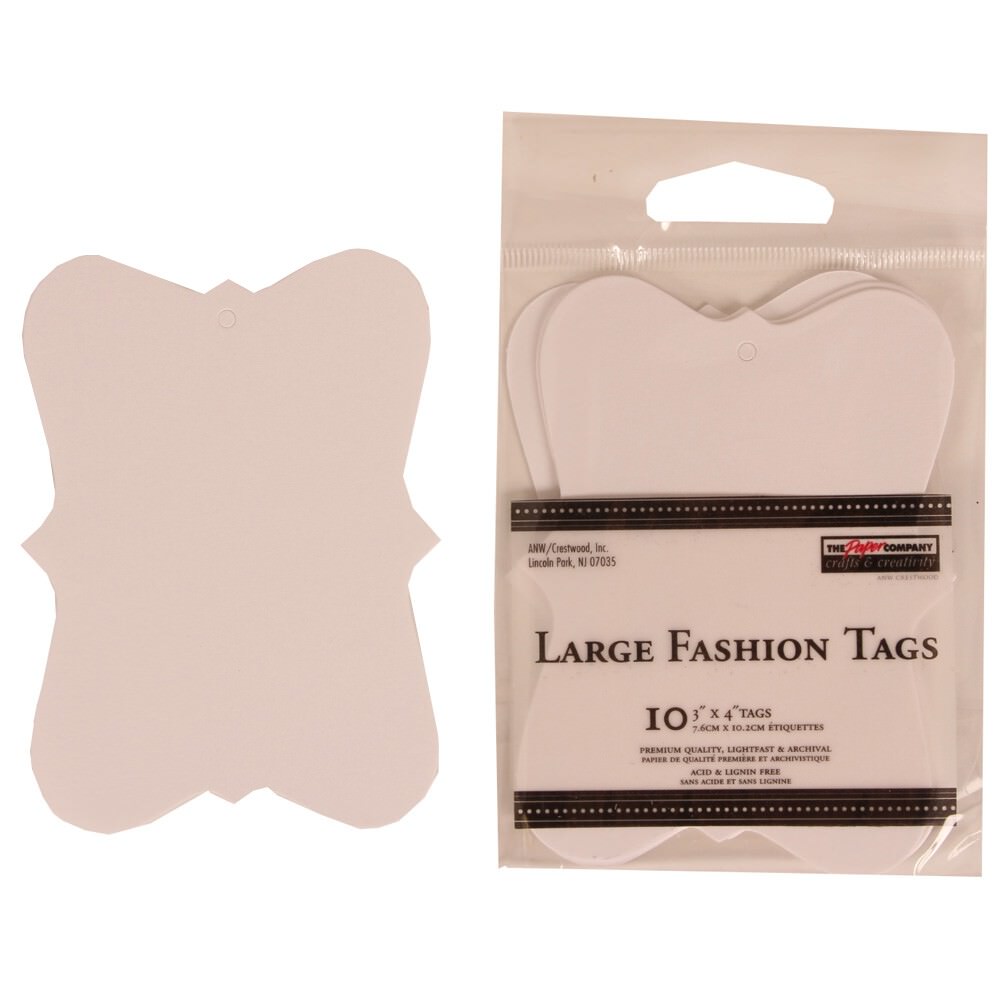 JAM Large Fashion Gift Tags, 3 x 4, White, 10/Pack - Walmart.com