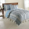 Mainstays Stripe Comforter Set Blue