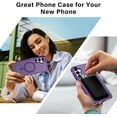 thumbnail image 4 of for Samsung Galaxy A16 5G Case with 2X Screen Protector, Magnetic Military Grade Shockproof Case Translucent Back Slim Rugged Bumper Cover for Galaxy A16 5G Phone Case-6.7 inch, Purple, 4 of 15