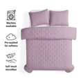 thumbnail image 4 of Mainstays King Comforter Set, Super Soft & Embroidered, 3-Piece, Hazy Purple, 4 of 5