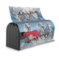 thumbnail image 3 of Naloa Horses Running Through The Water Mailbox Covers Magnetic Post Box Cover Post Letter Box Cover Garden Decor-25.5x21 in, 3 of 8