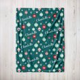 thumbnail image 3 of Personalized Christmas Blanket - Cute Ornaments, 3 of 5