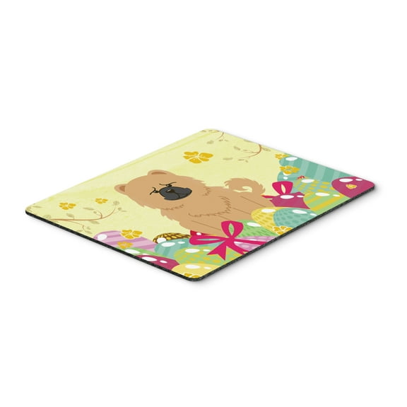 Carolines Treasures BB6144MP Easter Eggs Chow Chow Cream Mouse Pad Hot Pad or Trivet Large multicolor