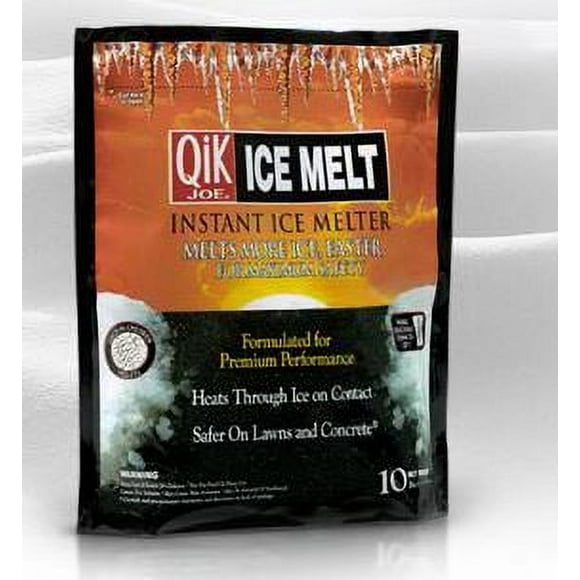 Qik Joe Ice Melt 30150 Calcium Chloride; Pellets; -25 Degree Fahrenheit Lowest Effective Temperature; 50 Pound Poly Bag