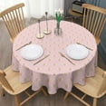 thumbnail image 3 of Fashionable Round Tablecloth 60x60in(153x153cm) – Waterproof Polyester Table Cover with Full Print Design, Wrinkle Resistant & Washable for Kitchen Dining Party Decor, 3 of 6