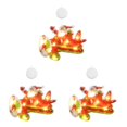 thumbnail image 2 of Yuarrent Decoración de Navidad Ventana Colgante Colgante Árbol de Navidad Tienda de vacaciones Sucker Lamp Light, Airplane Santa avion papa noel 3piezas, 2 of 6