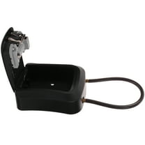 Soimiss Outdoor Key Lock Box with Code Wall Mount for Home Security Black Sturdy Material