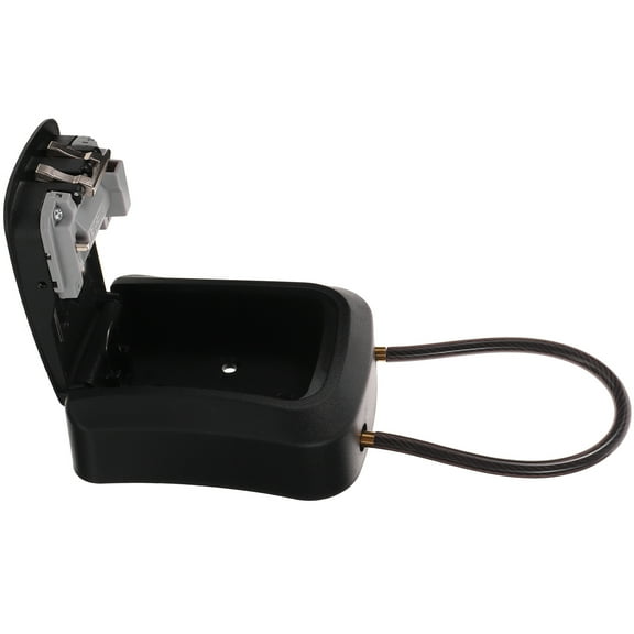 Soimiss Outdoor Key Lock Box with Code Wall Mount for Home Security Black Sturdy Material