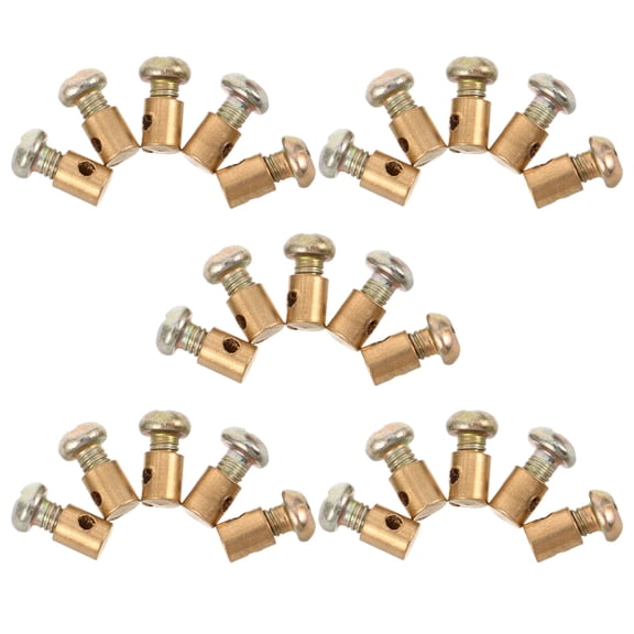 OULII 30Pcs Throttle Cable End Bolts Metal Cable Stops Clamp for Motorcycle and Scooter Repair