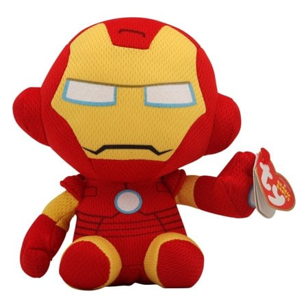 ty beanie ballz iron man plush