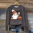 thumbnail image 2 of Jkety Halloween Tshirts Women Sweatshirts Halloween Ghost Sweatshirt Women - Halloween Graphic Crewneck Tops Casual Sweater(Dark Gray,3XL), 2 of 4
