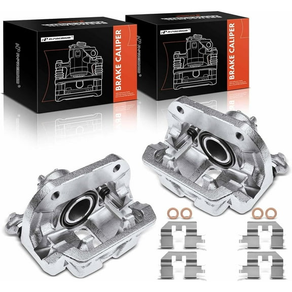 A-Premium Brake Caliper Assembly with Bracket Compatible with Honda Ridgeline 2006-2014 Rear Driver and Passenger Side 2-PC Set