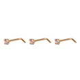 thumbnail image 1 of Tornillo de Nariz Ornamento Elegante Acero Inoxidable Dorado sweethay, 1 of 6