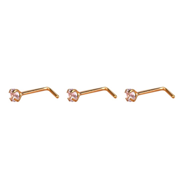 Tornillo de Nariz Ornamento Elegante Acero Inoxidable Dorado sweethay