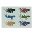 thumbnail image 1 of Octopus Cutting Board, Composition Grunge Sea Nautical Aquatic Under Water Life Nature Art, Decorative Tempered Glass Cutting and Serving Board, Small Size, Burgundy Green Black, by Ambesonne, 1 of 1